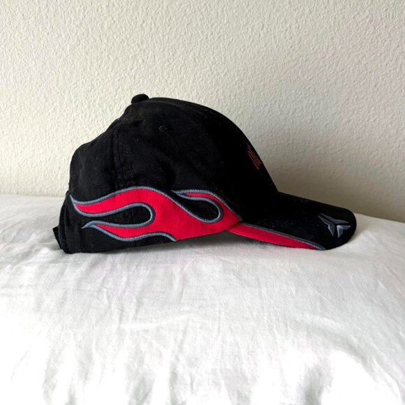 Old Navy vintage y2k 2000s black embroidered flames hat - Picture 3 of 5